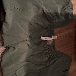 PINK Victoria's Secret Teal Drawstring Pants